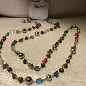 Long Multi-Colored and Shaped Necklaces